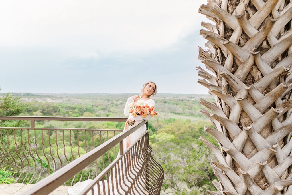 Bridal Portrait at Chapel Dulcinea a Dripping Springs Elopement. Photo taken by Lydia Teague Photography.